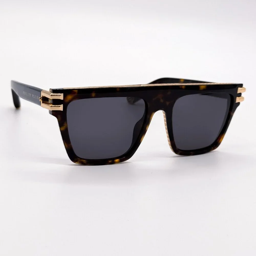 NEW PHILIPP PLEIN ICON SPP108M 0722 HAVANA UNISEX SUNGLASSES PHILIPP PLEIN